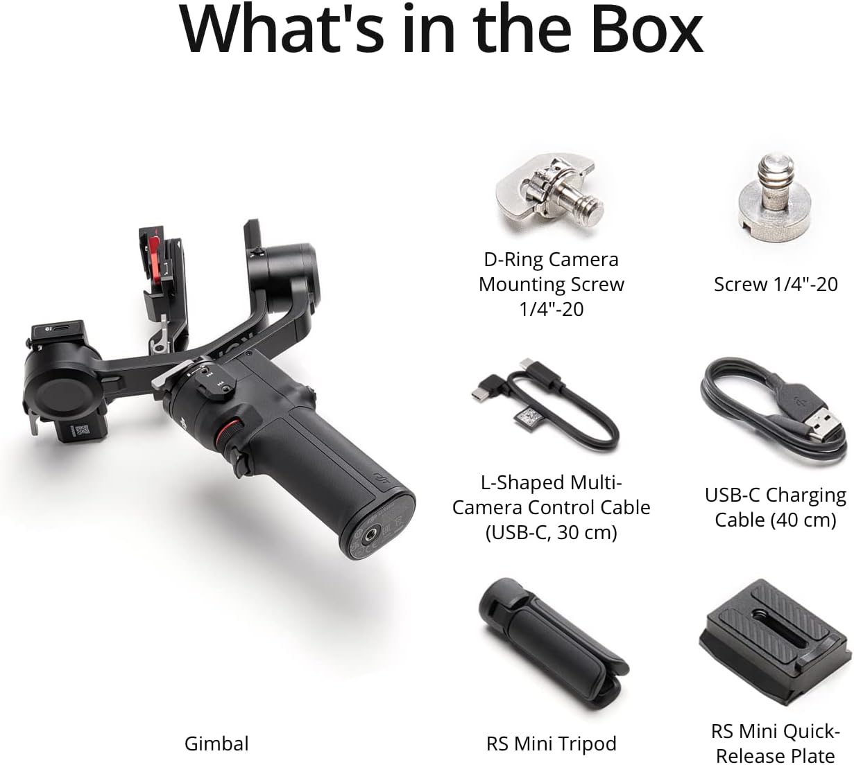 DJI RS 3 Mini, 3-Axis Gimbal Stabilizer for Cameras Canon/Sony/Panasonic/Nikon/Fujifilm, 2 kg (4.4 lbs) Tested Payload, Camera Gimbal with Native Vertical Shooting, Black