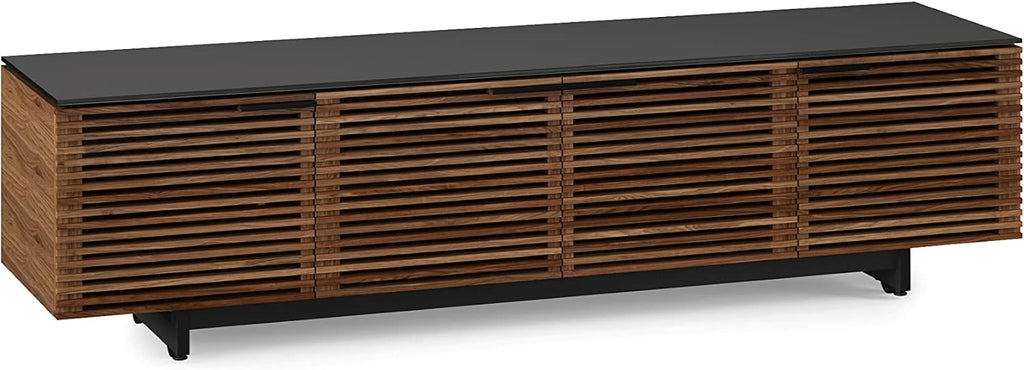 BDI Corridor 8173 Quad-Width Low Media Cabinet, Natural Walnut