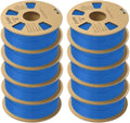 3D Printer Filament, PLA Meta Filament 1.75mm Multicolor Pack of 10 for 3D Printer and Pen(PLA Matte 10BL)