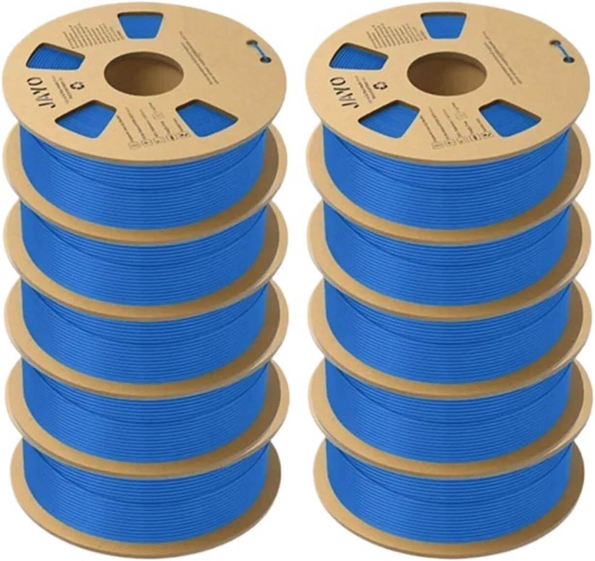 3D Printer Filament, PLA Meta Filament 1.75mm Multicolor Pack of 10 for 3D Printer and Pen(PLA Matte 10BL)