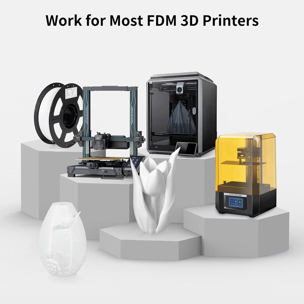 IEMAI White PETG Filament 1.75mm Bundle 10KG, 1KG Spool 10 Rolls 3D Printer Filament 30-300mm/s Printing Compatible with Bambu Lab, AMS, AMS Lite, Dimensional Accuracy +/- 0.02mm