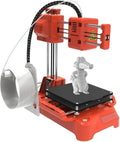 Mini 3D Printer, 4x4x4 Inch Volume High Precision Small DIY 3D Printer Kit for Beginners,Orange