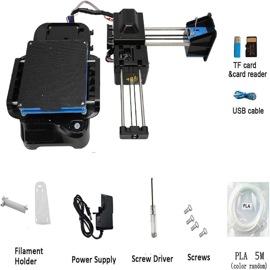 Mini 3D Printer for Beginners, High Precision & Stability, Ideal for Kids and Student Educational Projects