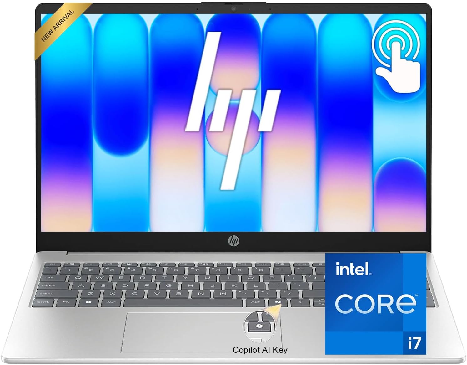 HP 250 G9 Laptop | Intel Processor | 16GB DDR4 RAM | 512GB PCIe SSD | 15.6' FHD 1080p Display | Windows 11 Home | Wi-Fi 6 & Ethernet | Full-Size Keyboard | All-Day Performance for Work & Study