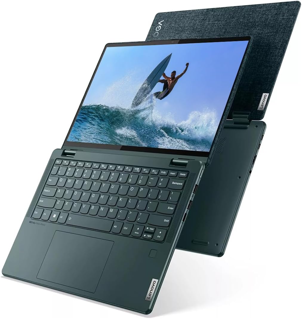 Lenovo Yoga 6 2-in-1 Touchscreen Laptop, Win 11 Pro, AMD Ryzen 5 7530U(Beat i7-1255U), 13.3' WUXGA (1920x1200) Laptop, 12.5H of Use, Backlit KB, Fingerprint, WiFi 6 (8GB RAM | 1TB SSD)