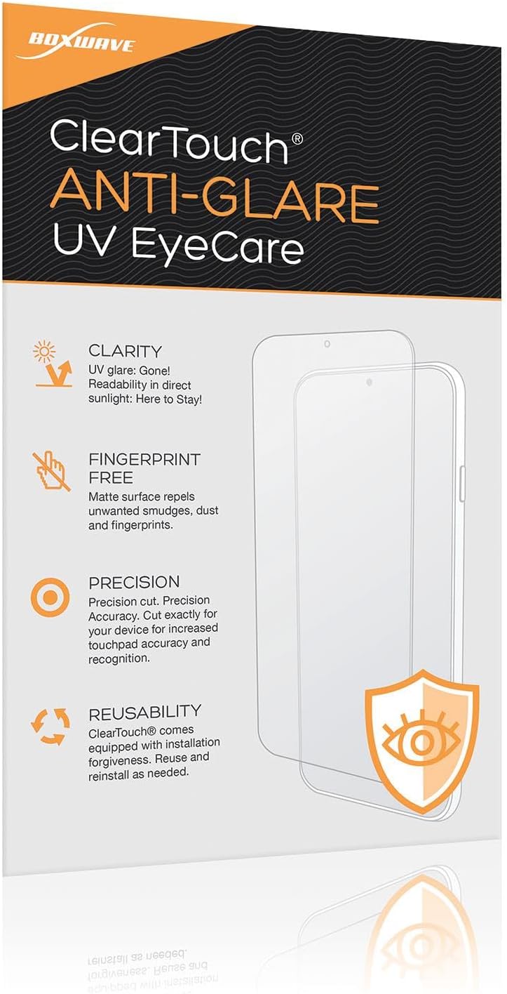 BoxWave Screen Protector Compatible with LG 27-inch Class StandbyMe Portable Monitor 27ART10AKPL - ClearTouch Anti-Glare Anti-UV EyeCare (2-Pack), Filters Out Harmful Blue Light Reduce Fatigue