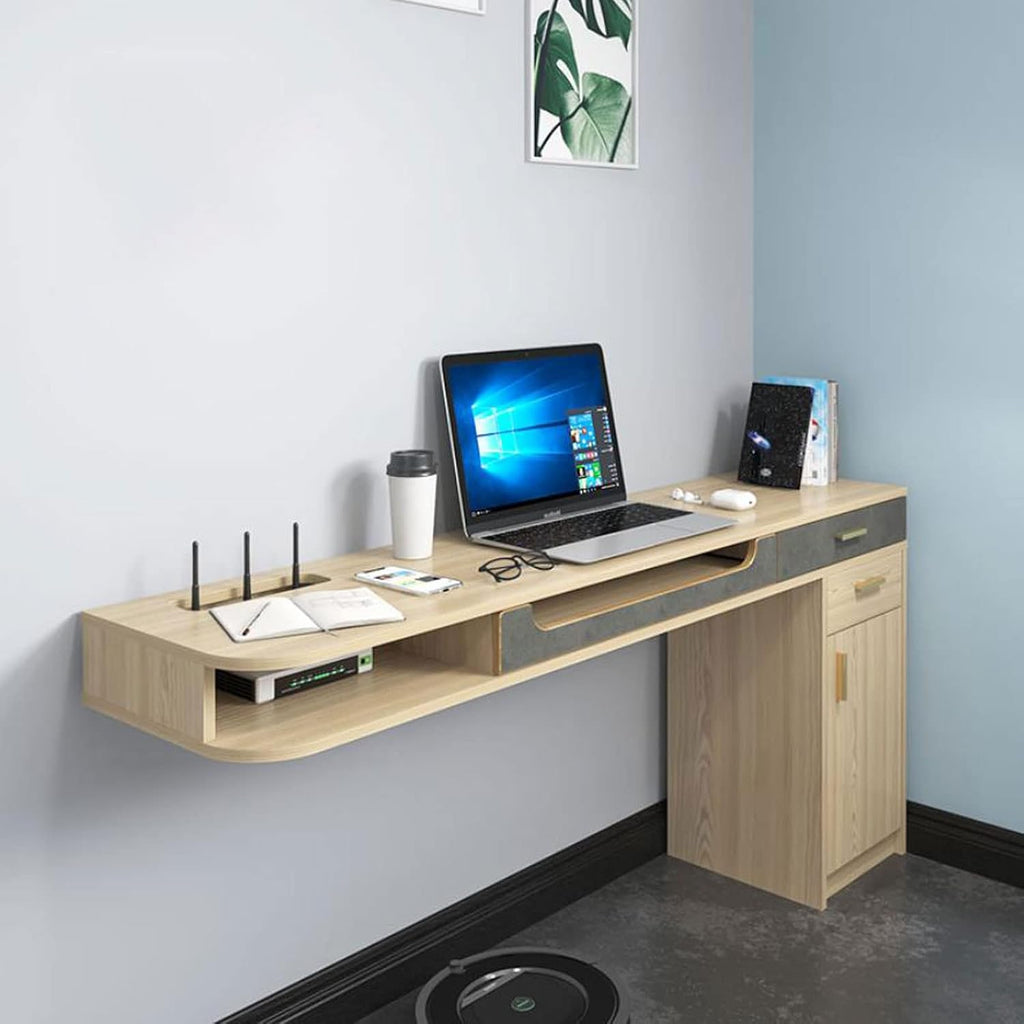 Workstation Computer Desk Wall mounted TV Cabinet Floating Shelf Wall Shelf TV Stand TV Media Console Audio-visual Equipment Shelves Speakers Shelf Office Desks Writing Table WIFI Router Shelf