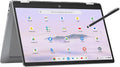 HP 14b Convertible 2-in-1 Chromebook Plus in Meteor Silver 14' Touch FHD Intel i3 8-Core up to 3.80GHz 8GB Ram 128GB 4K Graphics WiFi 6 Chrome OS (14b -i3 - Renewed)