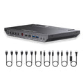 AV Access KVM Switch 1 Monitor 4 Computers (3 Desktops & 1 Laptop), USB C Fast Charging for Laptop, 4K@60hz HDMI Display, 2xUSB 3.0, EDID, Hotkey or IR Remote, for 4 PCs Share 1 Keyboard&Mouse