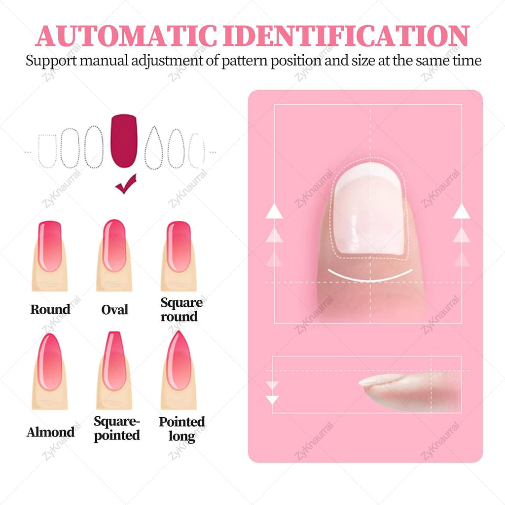 3D Nail Printer Robot Nail Painting Machine Smart Nail Printer - Digital Intelligent Nail Art Printer for Kids/Nail Salon/Manicure/Nail Lovers