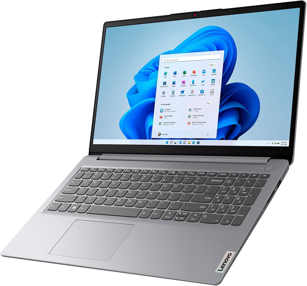 Lenovo IdeaPad 1 15.6' Home & Business Laptop (AMD Athlon 3050U, 8GB RAM, 256GB Storage (128GB eMMC + 128GB SSD)) Anti-Glare, Webcam, Wi-Fi, HDMI, Type-C, 10-Hour Long Battery, Win 11 Home in S Mode