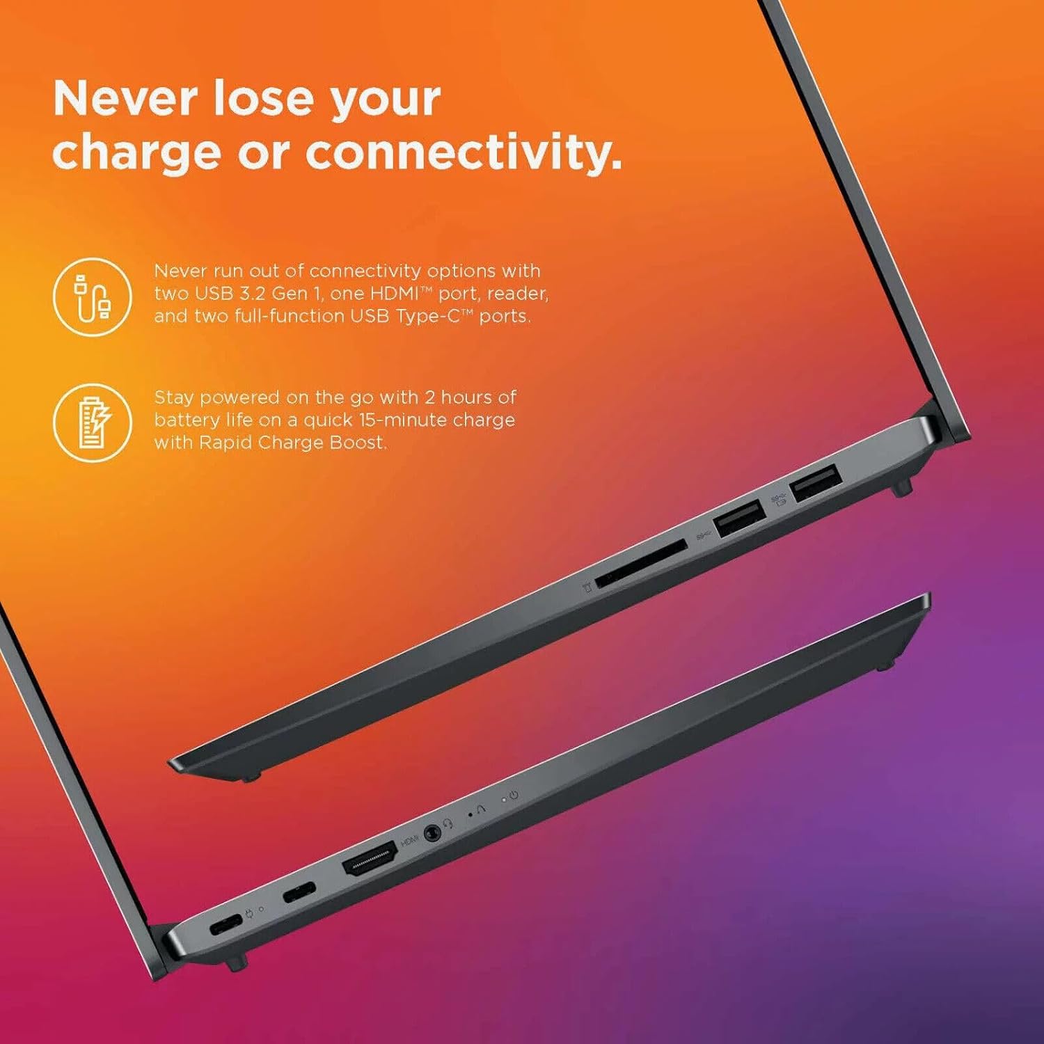 Lenovo Ideapad 5 14' 1080p Touchscreen Laptop, AMD Ryzen 7 5700U, 1.8GHz, 8GB RAM, 512GB SSD, Backlit Keyboard, Windows 11Home, Wi-Fi, Bluetooth, Graphite Grey