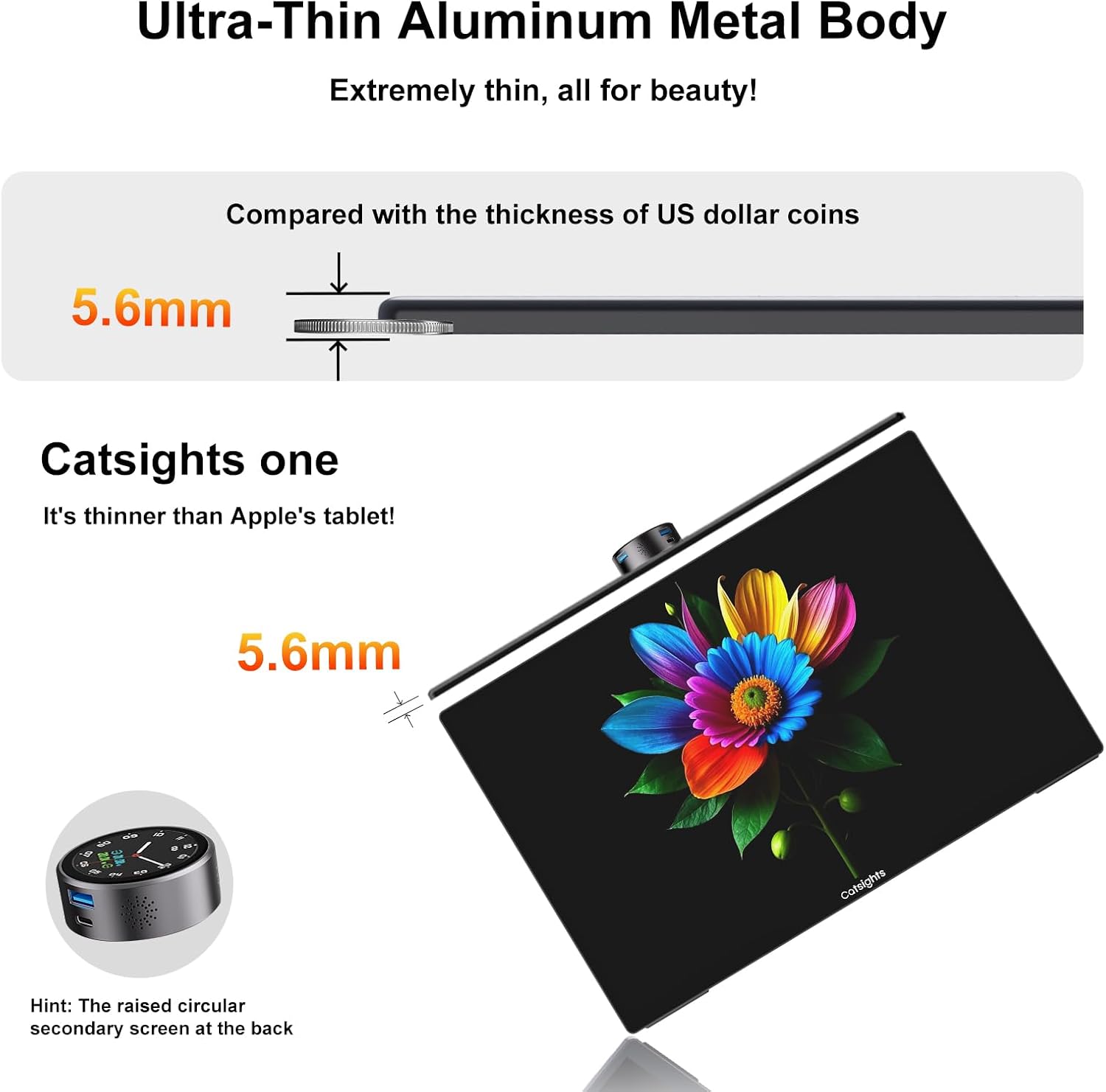 Portable Monitor Touchscreen for Mac 13.3' 2.5K Touch Screen Monitor with Protective Sleeve, USB-C Plug & Play 1500:1 0.22' Laptop Screen Extender for Mac Laptop PC with Stand and Stylus