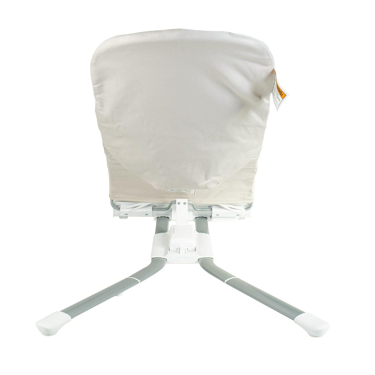 Nuby Deluxe Baby Bouncer Seat - Portable Infant Bouncer with Music, Fun Sounds, and Soothing Vibrations - Digital Display - 0-6 Months - Beige