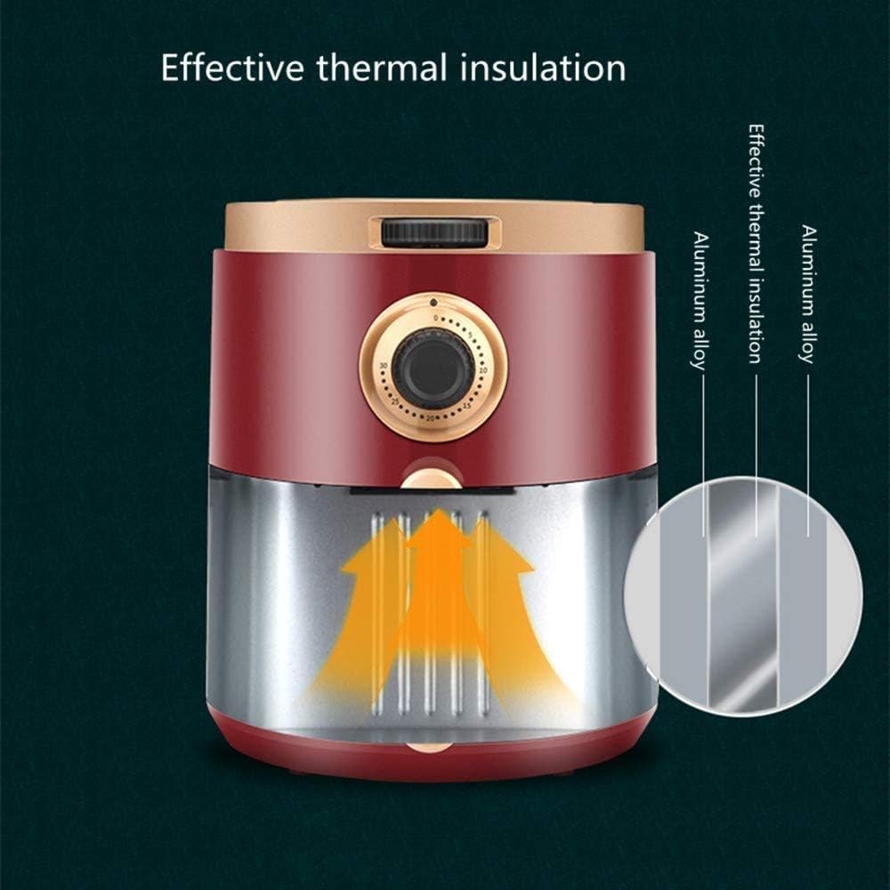 Red Frying Basket Electric Stainless Steel air Fryer Oven Digital Touch Screen Non-Stick Frying pan Home Automatic Fries Machine. interesting