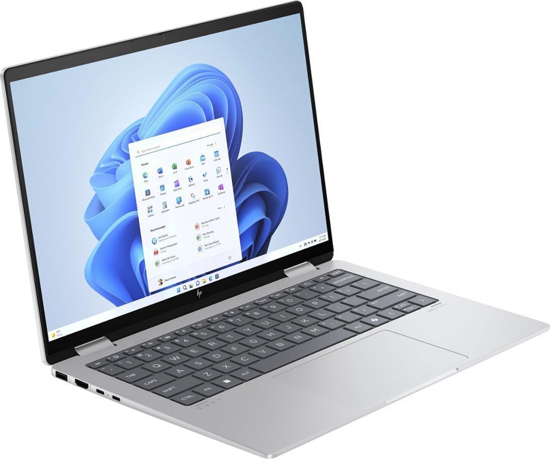 HP Envy X360 Laptop 14 2 in 1 FHD+ IPS Touchscreen AI Laptops, AMD Ryzen 5 8640HS (Beats i7-1255u) Up to 4.9GHz, 16GB RAM 1TB PCIe SSD, Backlit Kb, WiFi 6E, Win 11/BWE Accessories