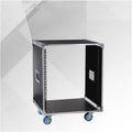 12U Server Cabinet，Portable Network Rack，Open Frame Rack，with Caster Built-in Handle Network Rack， Rolling Network Rack，for Servers & AV Gear and IT Equipment (Size : 12U-70X52.5CM)