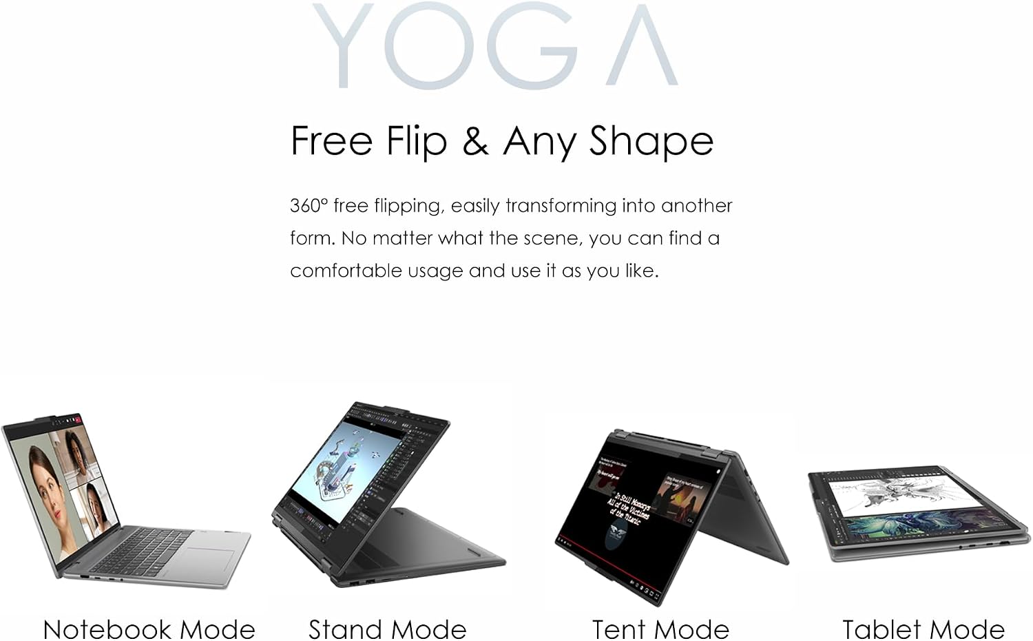 Lenovo 2025 Yoga 7i 2-in-1 Copilot+ PC, 14' 600Nits OLED Touchscreen, Ultra 5 226V (>Ultra 5 125U), 15H Battery, Backlit KB, Privacy cam, FP, Wi-Fi 7, Win11, W/128G PSD (16GB RAM |512GB SSD)