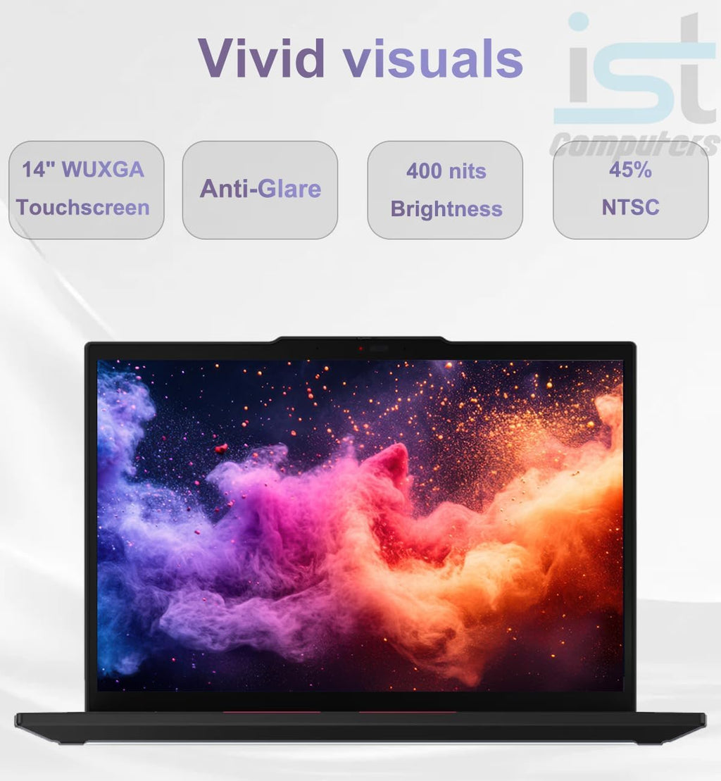 Lenovo ThinkPad T14 G6 Business AI PC Laptop, 14' FHD+ Touchscreen, Intel 12-Core Ultra 5 225U (> Ultra7 155U), 16GB DDR5, 512GB SSD, Thunderbolt 4, Backlit, Fingerprint, IR Webcam, Windows 11 Pro