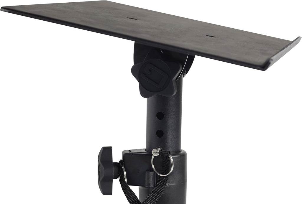 Gator Frameworks Desktop Studio Monitor and Speaker Stands with EVA Foam Padded Surface, Angle Adjustable from 0° to 15° – Set of 2 (GFWSPKSTMNDSK)