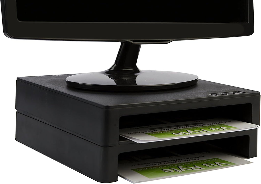 Vu Ryte Stackable 2 Inch Computer Monitor Riser Stand, VuRyser 2, Black, VUR 4855 (24-Pack)