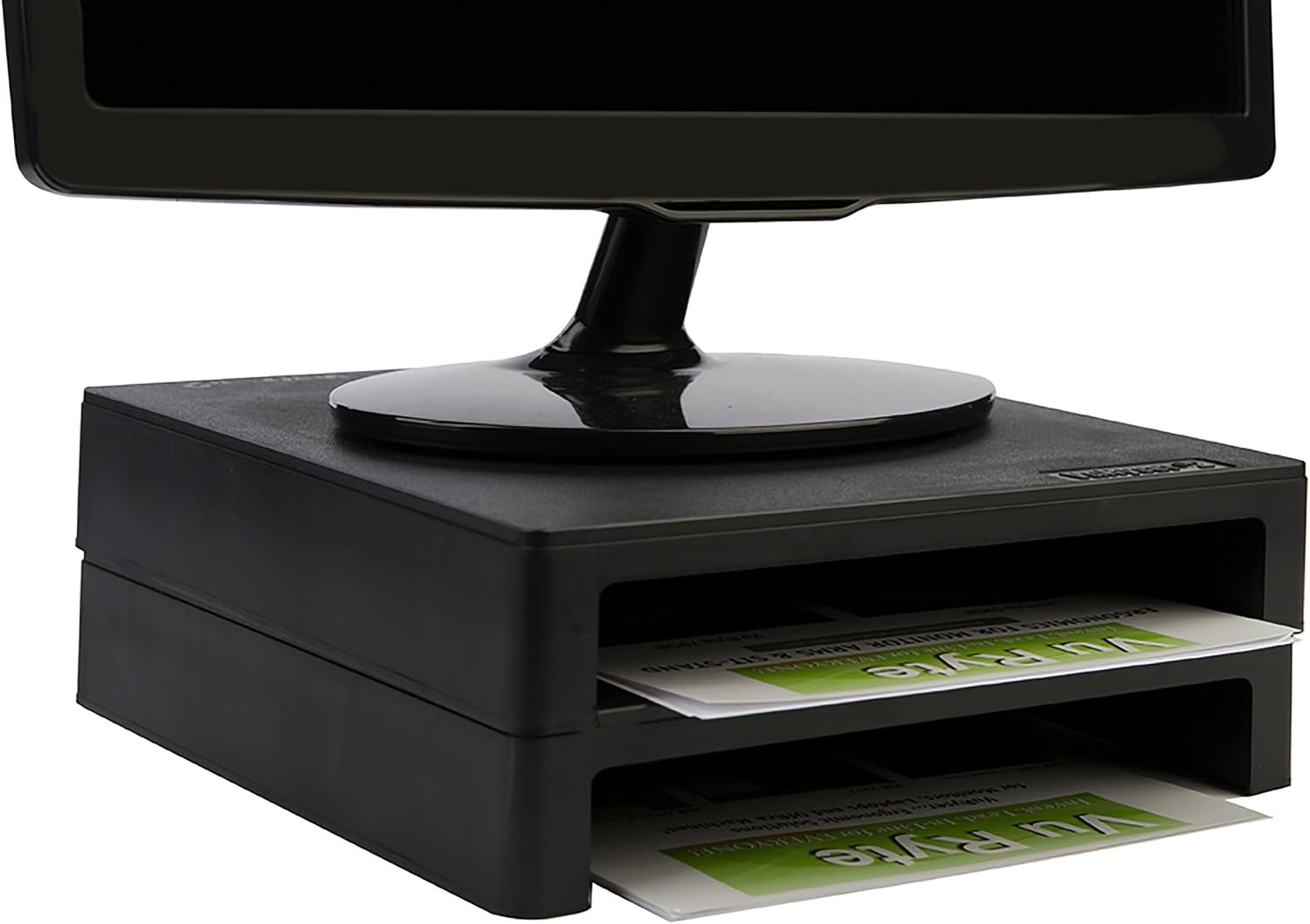 Vu Ryte Stackable 2 Inch Computer Monitor Riser Stand, VuRyser 2, Black, VUR 4855 (24-Pack)