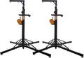 Two Loudspeaker Box Steel Audio Stands Heavy Duty Telescoping Crank Up Sound Speaker Bracket 6.5-19.6ft Height with Outriggers Hanging Line Array System Lifting Support 550LB Load for DJ Bars