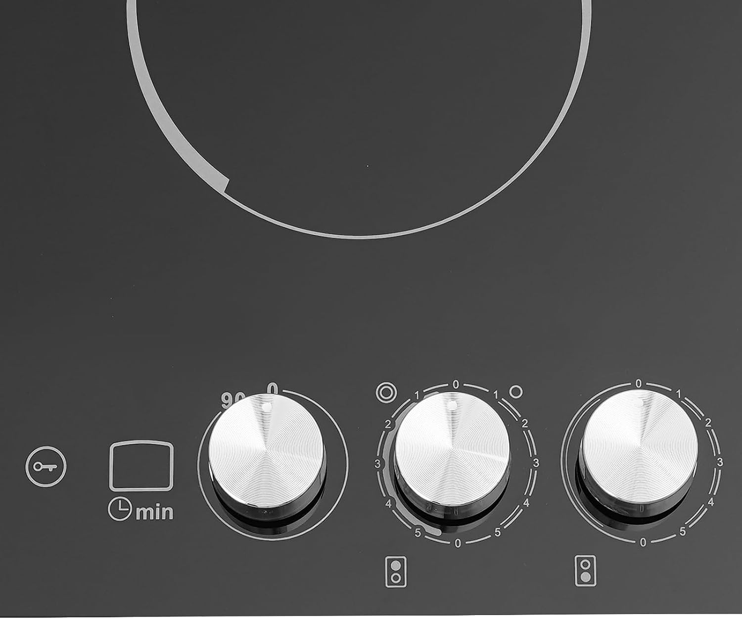 Electric Cooktop, 2 Burner 1700W Built-in Electric Stovetop, Stove Top with Timer, 5 Heating Level, Kid Safety Lock, 110V Hard Wire, No Plug