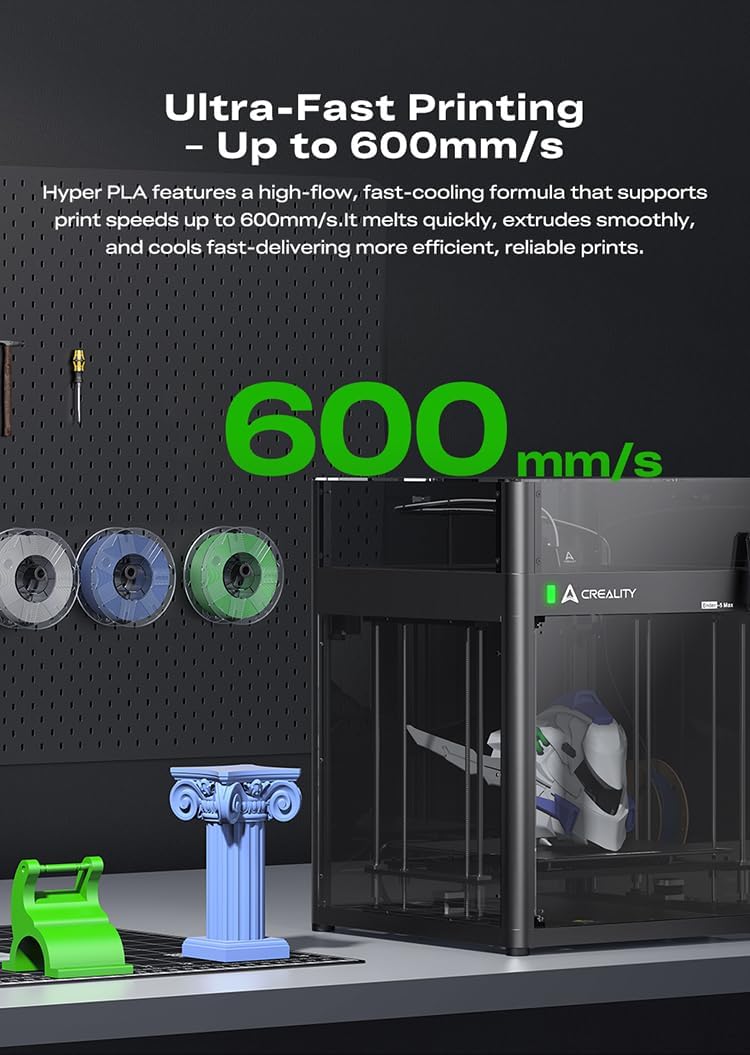 Creality K2 SE 3D Printer Bundle with Hyper PLA Filament 1.75mm Black