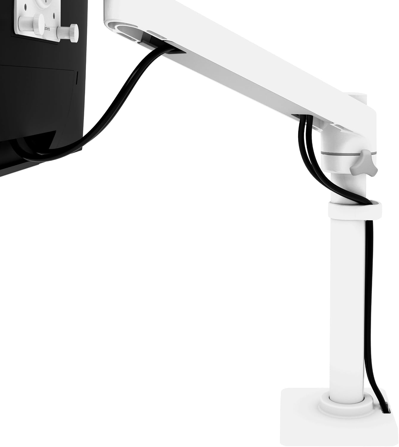 Ergotron – NX Single Monitor Arm, VESA Desk Mount – for Monitors Up to 34 Inches, 0 to 18 lbs – White