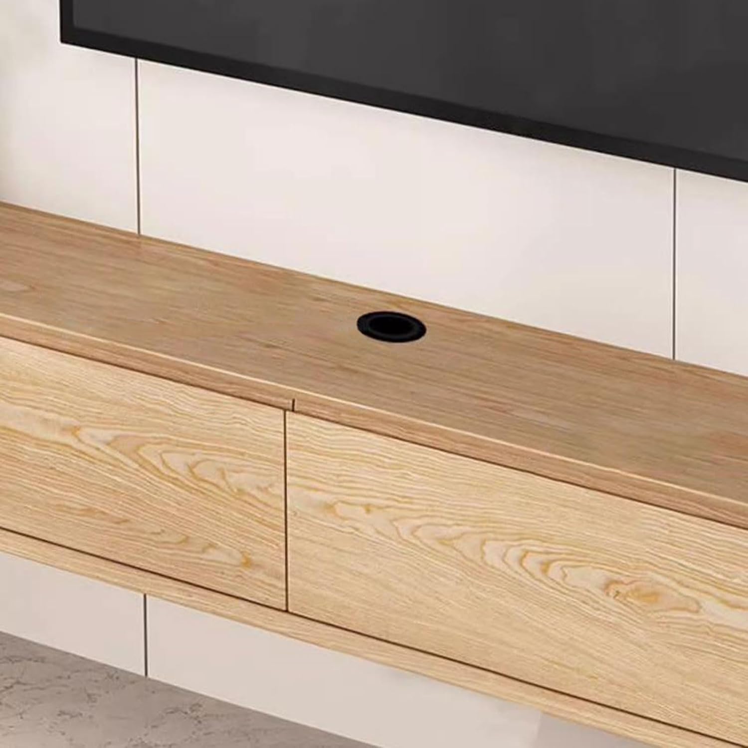Wall Mounted TV Cabinet Wall Shelf Floating TV Shelf TV Stands Router Set top Box CD DVD Players Toy Storage Shelf with Drawer Multimedia Organiser Audio-Visual Equipment Shelves Wall Cabinet