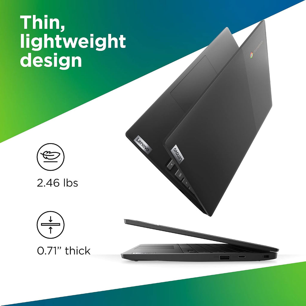 Lenovo IdeaPad 3 11 Chromebook Laptop,11.6' HD Display,Intel Celeron N4020, 4GB RAM, 64GB Storage, UHD Graphics 600, Chrome OS, Onyx Black