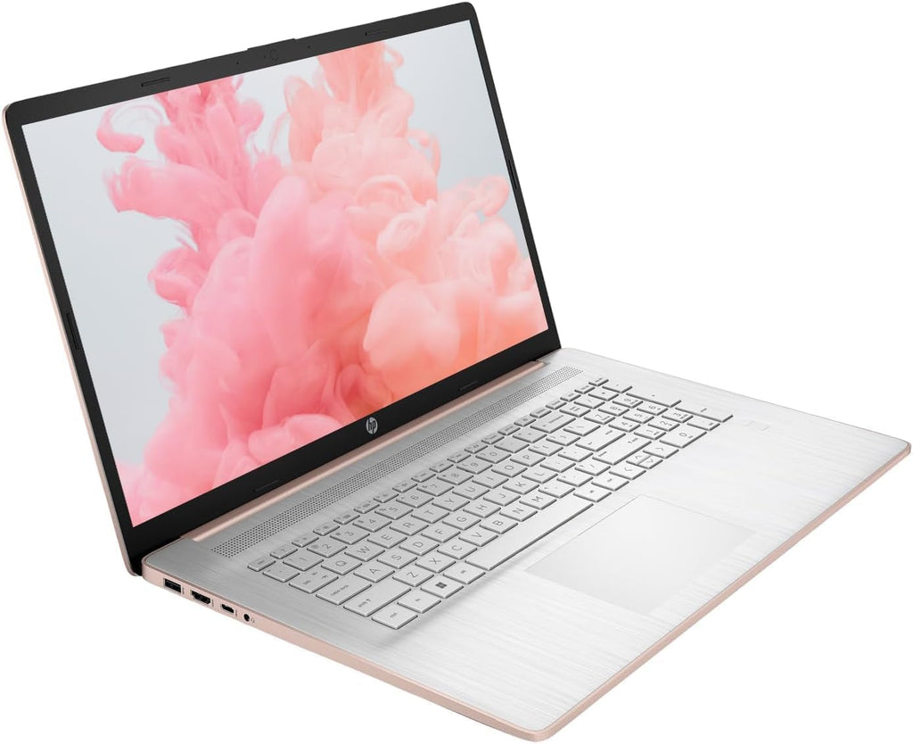 HP 17.3 Inch Touchscreen Laptop with Backlit Keyboard, Intel 13th Core i7-1355U, 64GB RAM, 2TB SSD, Wi-Fi 6, 15Hrs Battery, Rose Gold, Windows 11