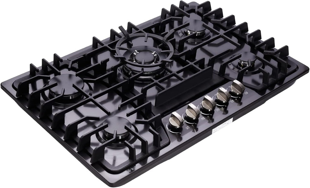 30 Inch Gas Cooktop Dual Fuel Sealed 5 Burners Stainless Steel Gas Cooktop Gas Hob DK257-A03B Gas Cooker