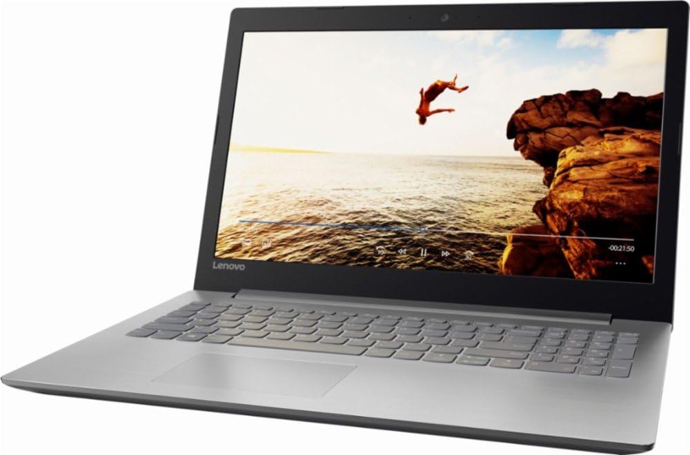 Lenovo 15.6 Inch 768P LCD Display, AMD Radeon A12-9720P Process Laptop 2.7GHz, 8GB DDR4 RAM Memory, 1TB Hard Disk Drive, DVD Drive, Built in Webcam, WiFi, Bluetooth, Windows 10 Home, Earphone Jack