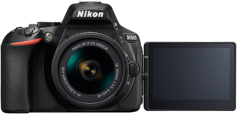 Nikon D5600 Digital SLR Camera & 18-55mm VR DX AF-P Lens - (Renewed)