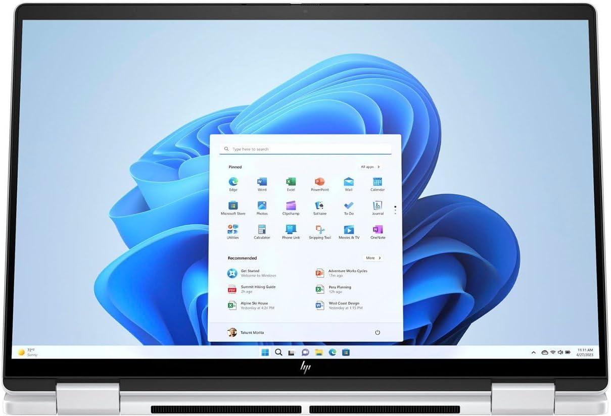 HP Envy X360 Laptop 14 2 in 1 FHD+ IPS Touchscreen AI Laptops, AMD Ryzen 5 8640HS (Beats i7-1255u) Up to 4.9GHz, 16GB RAM 512GB SSD, Backlit Kb, WiFi 6E, Win 11/BWE Accessories