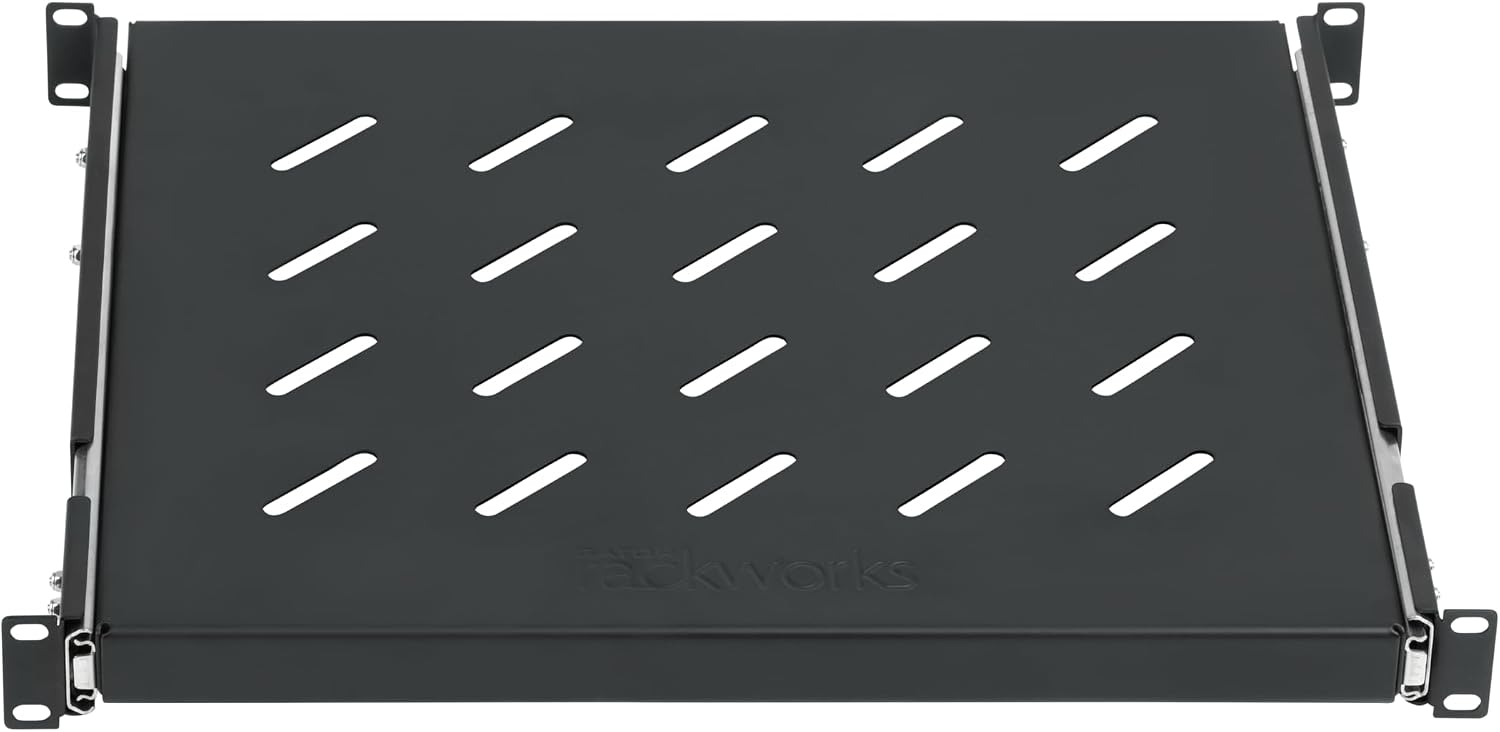 Gator Rackworks Universal Rack Mounting 1U Sliding Shelf with 13.8' Depth, (GRW-SHELF1SLD)