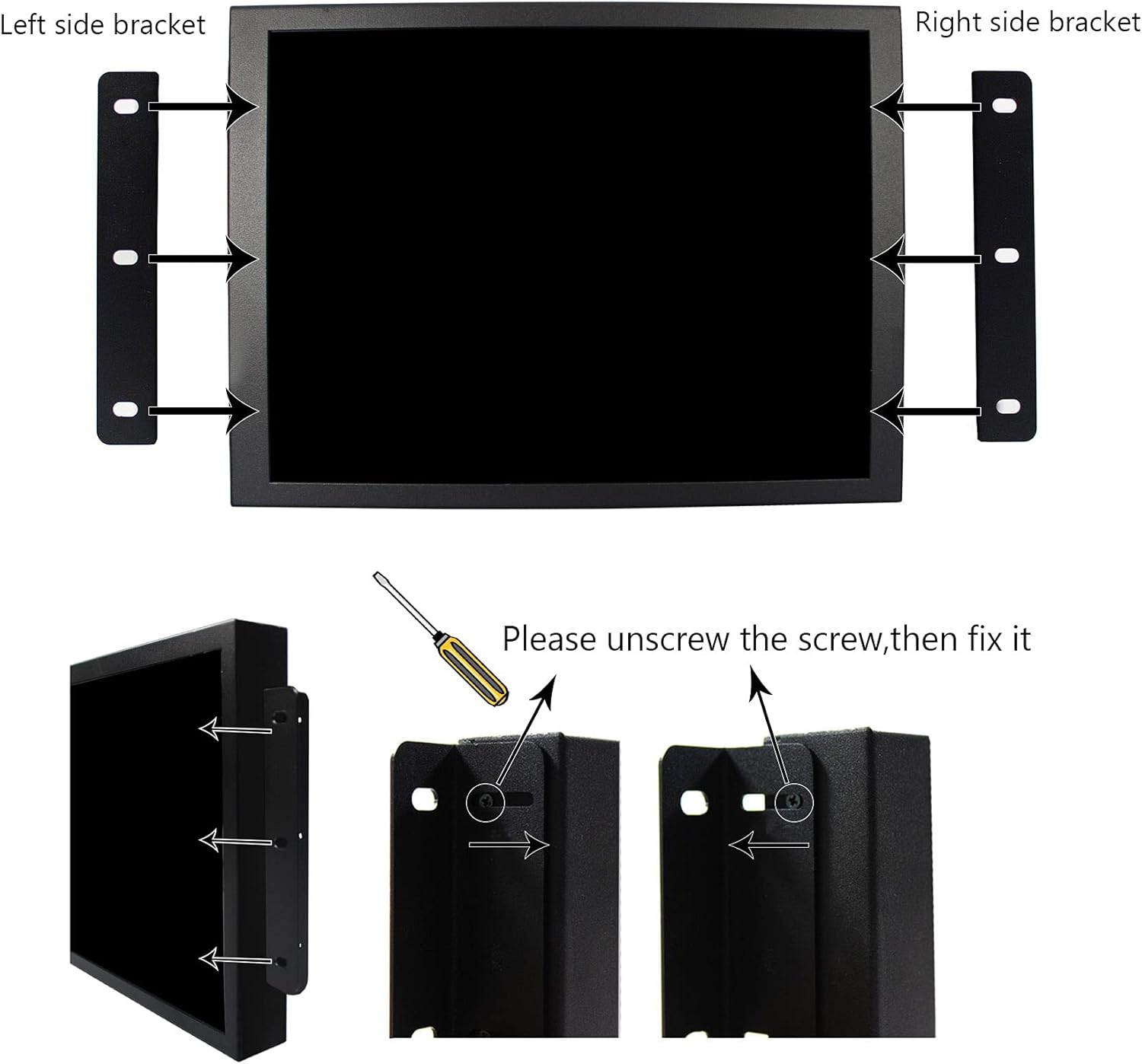 VSDISPLAY 10.4 Inch 800x600 Portable LCD Monitor VS104ZJ01 Extra Display Screen with DVI VGA Input,Built-in Dual Speakers