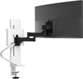 Ergotron – Trace™ Single Monitor Arm, VESA Desk Mount – for Monitors Up to 38 Inches, 6.5 to 21.5 lbs – White