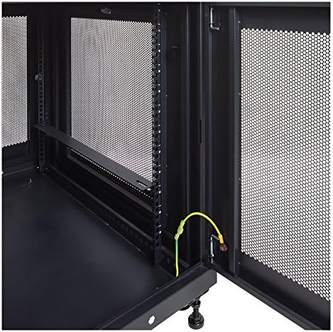 NavePoint 12U Network Cabinet with Wheels 33' Deep, 18U Wall Mount Server Rack with Locking Perforated Door, 19 Inch Rack for IT Equipment, 12U Network Rack Enclosure, 1000lbs Capacity, Black