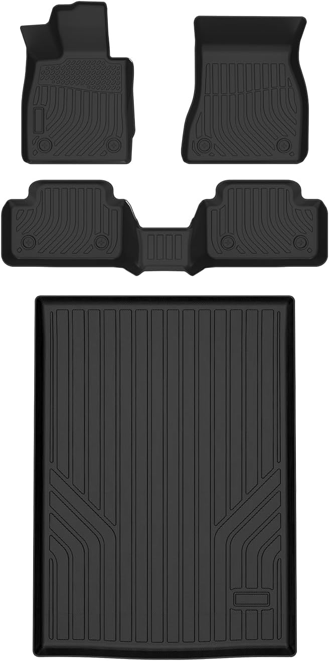 Cartist Floor Mats and Cargo Liner Fit for BMW 5 Series G60 (530i/530i xd/540i/540i xd) 2024 2025 All Weather Floor Mat G60 Accessories Heavy Duty Carpet Protection