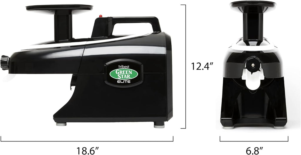 Tribest Greenstar GSE-5010 Elite Twin Gear Cold Press Slow Masticating Juicer (Black)