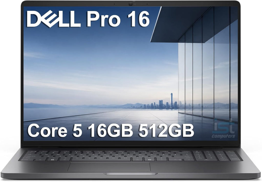 Dell Pro 16 (Next Gen Latitude 3550) Business Laptop (16' FHD+ Anti-Glare, Intel Core 5 120U, 16GB DDR5, 512GB SSD), 1080p IR Webcam, Backlit, Thunderbolt 4, Wi-Fi 6E, Win 11 Pro, Magnetite, PC16250