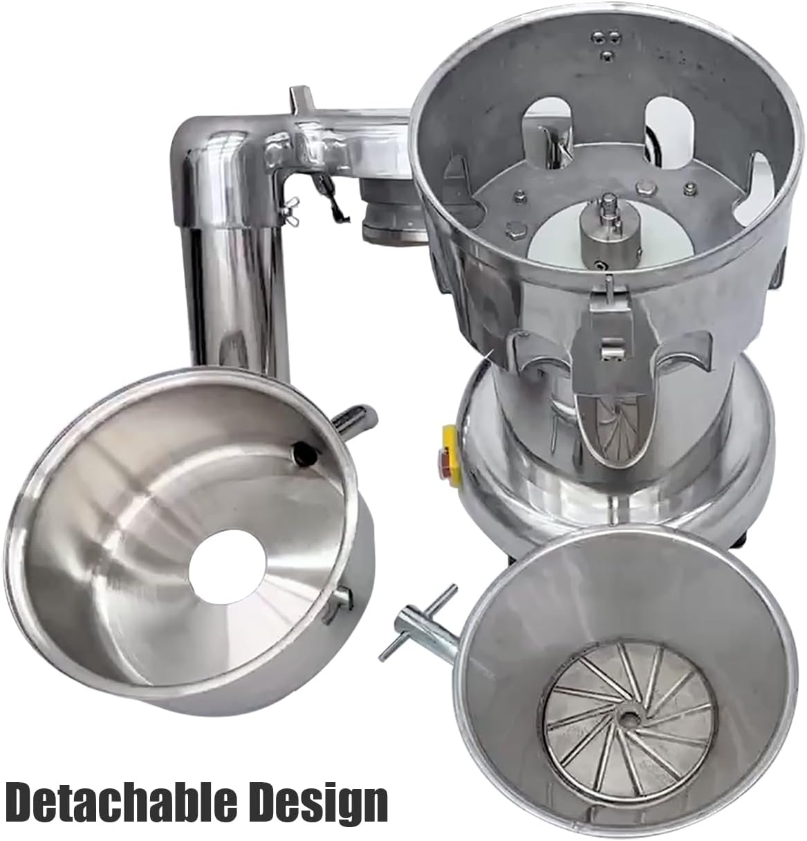 INTSUPERMAI 750W Commercial Juicer Machine Heavy Duty, 110V Centrifugal Juicers, Output Juice 22-30 lb/min, #304 Stainless Steel Electric Fruit Juicer for Gym Clubs, Canteens
