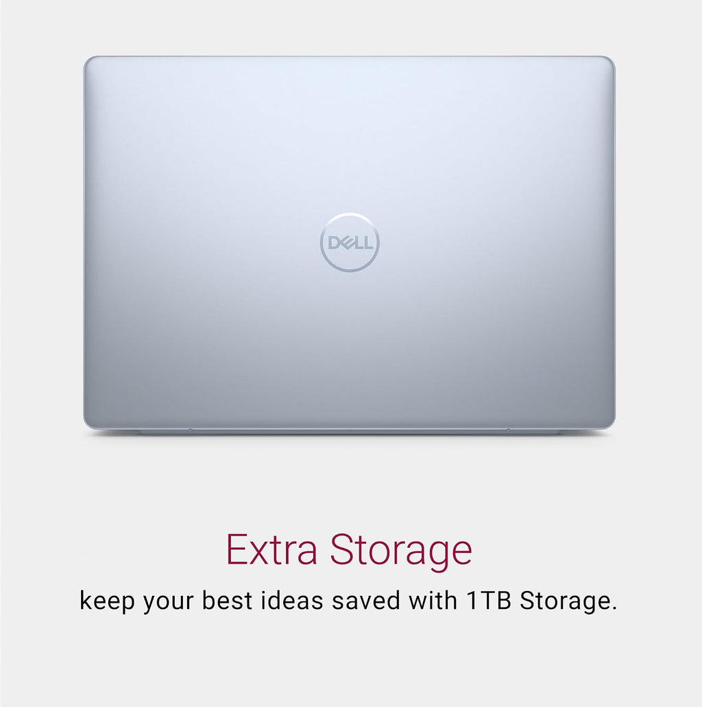 Dell Inspiron 16 Plus 7640 Laptop - 16.0-inch 16:10 2.5K Display, Intel Core i7-13620H Processor, 16GB LPDDR5 RAM, 1TB SSD, Intel UHD Graphics, Windows 11 Home, Onsite & Migrate Service - Ice Blue