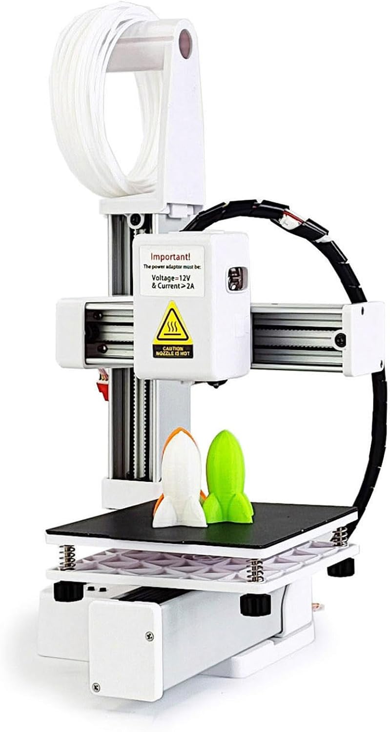 Mini 3D Printer, Fast Heating and Multiplexing by Printing Frequency Division 3D Printer Support 1.75mm PLA and TPU Filament 3D Printing Machine