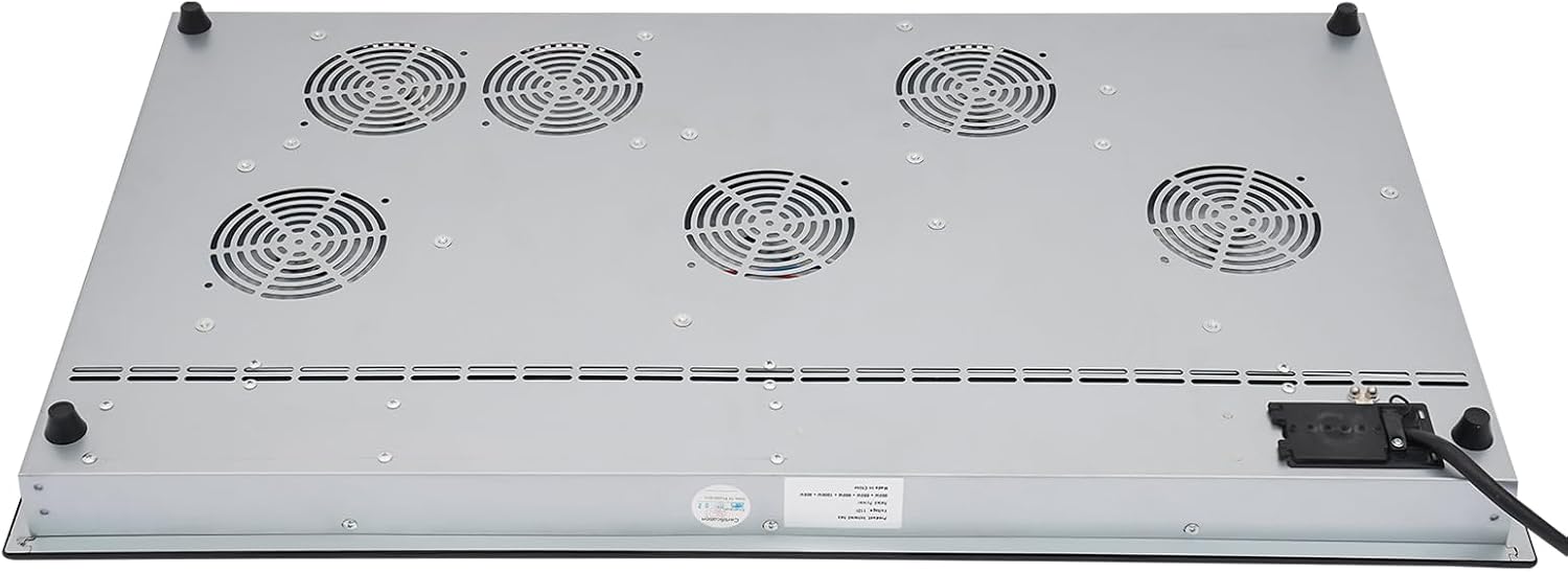 110V 4000W Electric Ceramic Cooktop,5 Burners Built-in Stovetop with Knob Control,Safety Lock,0-90' Timer, 5 Gears Firepower, 35.4in Countertop Electric Hot Plate without Plug