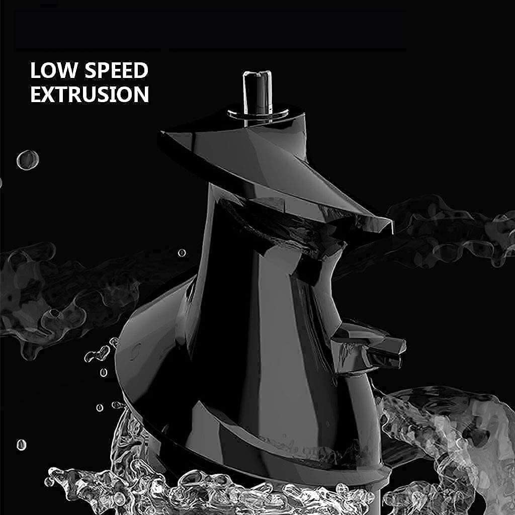 Slow Juicer Machine, 200W Whole Masticating Juicer, High Nutrient & Vitamin Extraction, Double Mouth Separation, Easy Clean