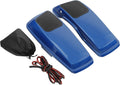 HR3 Electric Blue Saddlebag Lids w/ 6'x9' Speaker Grills Compatible with 2014-later Harley Touring Road Glide Street Glide Ultra Limited Electra Glide Standard Models